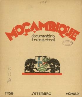 Moçambique : Documentário trimestral. 059
PORTUGAL. Colónia de Moçambique, 59, 1949 - 141 pags.