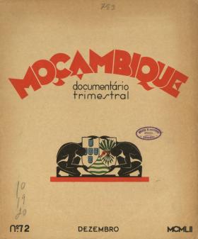 Moçambique : Documentário trimestral. 072
PORTUGAL. Colónia de Moçambique, 72, 1952 - 161 pags.