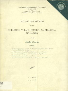 Subsidios para o Estudo da Biologia na Lunda. 77
E. Luna de Carvalho, et. al., 77, 1968 - 174 pags.