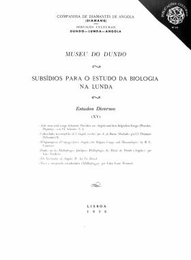 Subsídios para o Estudo da Biologia na Lunda. 40
S. J. H. Schmitz, et. al., 40, 1958 - 148 pags.