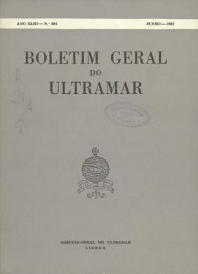 Boletim Geral do Ultramar . XLIII - 504
PORTUGAL. Agência Geral do Ultramar, XLIII - 504, 1967 - 269 pags.